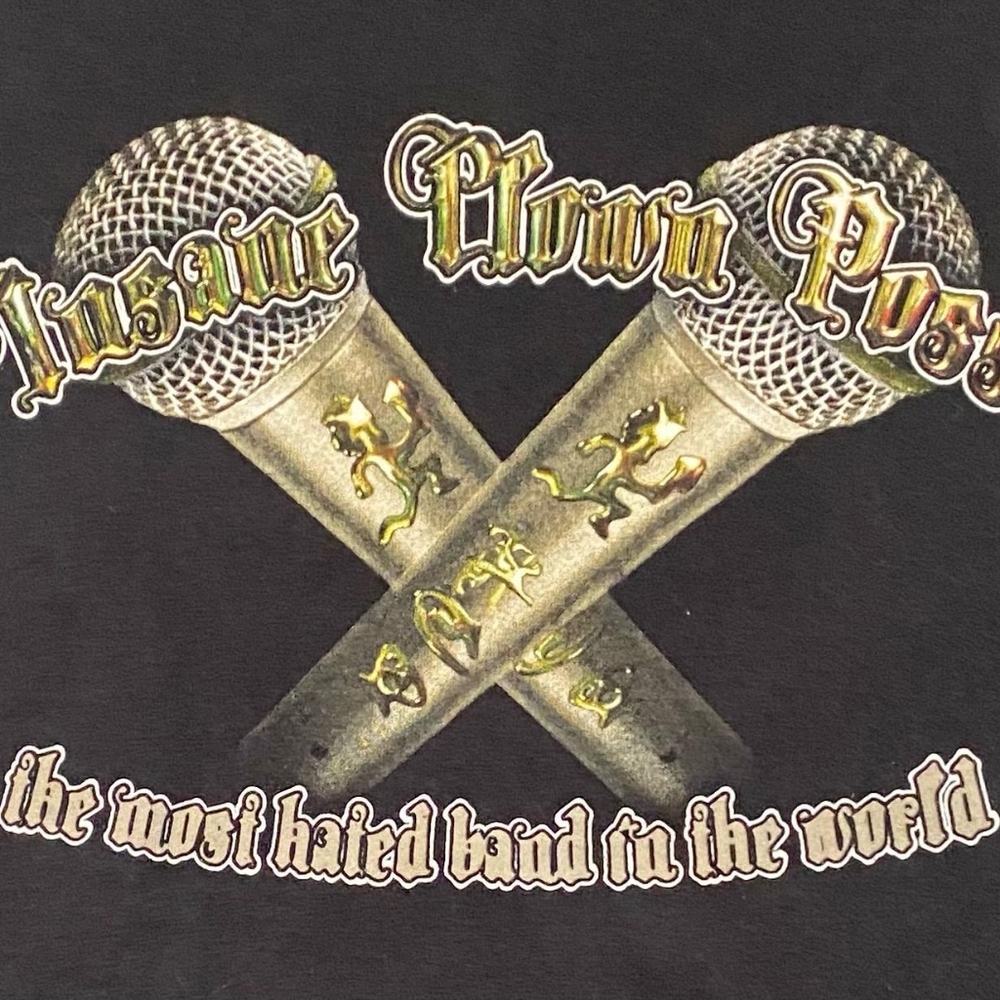 Insane Clown Posse Black T Shirt, Most Hated Band, Size Large